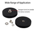 MUTUACTOR 62LB Anti-Scratch Neodymium Rubber Coated Magnet with M6 Female Thread, Strong Mounting Magnet for Tools