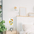 Pznen 1-Gang 4.5x2.76 Inch Watercolor Sunflowers Bouquet Outlet Covers, Yellow Floral Duplex Receptacle Wall Plate