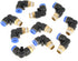 10pcs Pneumatic Elbow Quick Connector - Air Fittings Adapter Push to Connect Tube Fitting 8mm Diameter