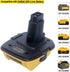 Lasica 2Pack DCA1820 18V to 20V Adapter Compatible with DEWALT 18V XRP Tools - Compatible with Dewalt 20V Max Battery DCB201 DCB203 DCB204 DCB206 - Replacement for DeWalt Battery Adapter DCA1820