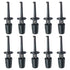 10 Pcs Black Mini Grabber Test Probe, Single Hook Clip for Multimeter Wire Lead