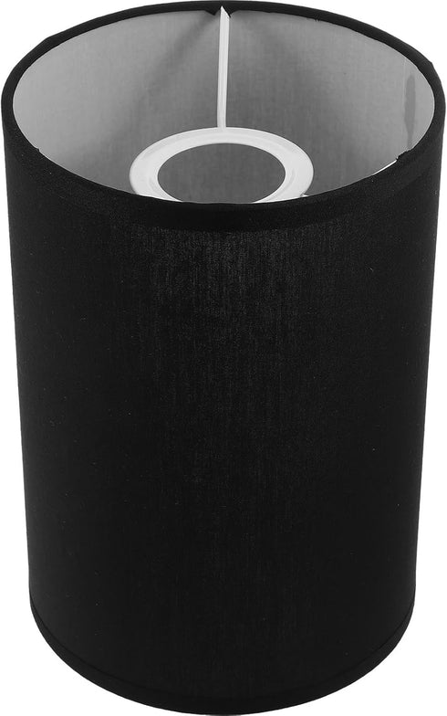 STOBAZA Tall Drum Lamp Shades, Linen Cylinder Lamp Shade, E27 Lamp Shade