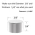 N52 Powerful Small Rare Earth Magnets, 3/8" D x 1/4" H, 30 Pack, Silver Neodymium Disc Magnets for DIY and Office