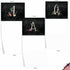 The Best Card Company - 10 Initial Letter A Assorted Blank Notecards, Floral Monogrammed Personal Stationery