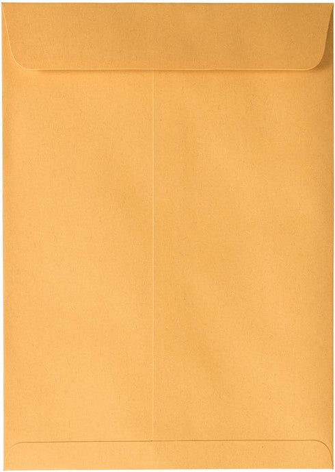 JAM PAPER 7 1/2 x 10 1/2 Open End Catalog Envelopes with Peel and Seal Closure, Brown Kraft Manila, 50/Pack