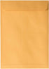 JAM PAPER 7 1/2 x 10 1/2 Open End Catalog Envelopes with Peel and Seal Closure, Brown Kraft Manila, 50/Pack