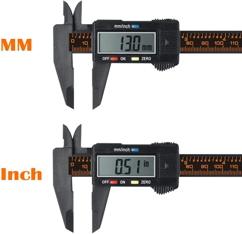 Digital Caliper 6 Inch/150mm Vernier Measuring Tool with 2.2'' Large LCD Screen Inch/mm Conversion Auto-Off
