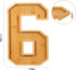 TWEJMZU 4 2-0-2-6 12 Inch 2026 Graduation Charcuterie Numbers, Pcs Fillable Wooden Tray, Divided Appetizer Cheese Board
