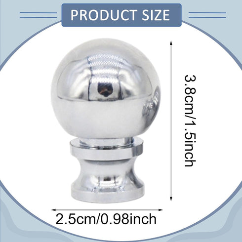 Simhoa 3 Pieces Lamp Finials Lamp Shade Toppers Nut Decoration,Aluminum Alloy,Oil Rubbed,DIY Ball Knob Screw Cap