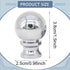Simhoa 3 Pieces Lamp Finials Lamp Shade Toppers Nut Decoration,Aluminum Alloy,Oil Rubbed,DIY Ball Knob Screw Cap
