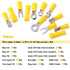 Glarks 540pcs Mixed Quick Disconnect Electrical Insulated Butt Bullet Spade Fork Ring Solderless Crimp Terminals Kit