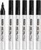 ZEYAR Permanent Markers, Bullet Tip, Waterproof Quick Drying Ink - Great on Plastic, Wood, Stone, Metal (6 Black)