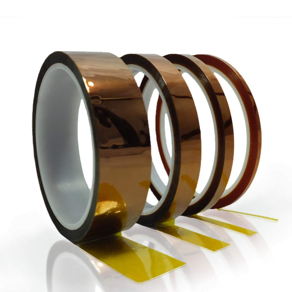 TAPEGO High Temperature Resistant Tape, Polyimide Kapton Tape for Electronics Masking Soldering, 1/8inch, 1/4inch,