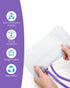 FriCARE Manual Blood Pressure Cuff Kit for Nursing Students, Sphygmomanometer for Home Health Use, XL, Purple