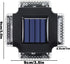 Genrico Outdoor LED Solar Wall Lamps,Decoration Lamps - Solar Fence Light | For Use In Patio Porch Garden Backyard