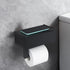 Toilet Paper Holder with Shelf,Wall Mount Wipes Dispenser & Storage for Bathroom,Keep Wet Wipes Hidden,Stainless Steel