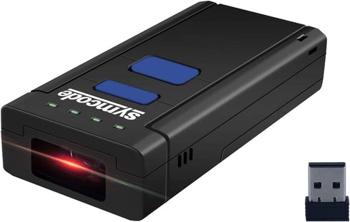 Symcode Bluetooth Wireless Barcode Scanner, Portable Reader Compatible with Windows, Mac, Android, iOS Devices