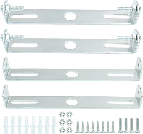 Waziaqoc 4 4.7 Inch PCS Light Fixture Mounting Bracket, Ceiling Light Plate Wall Mounting Bracket Square Kit