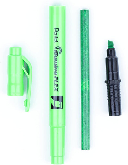 Pentel Refill for Handy-Line S Highlighter, Light Green Ink, Box of 12