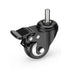 Caster Wheels 2 Inch Total Locking Stem Casters - 3/8" -16 x 1" Threaded Swivel Casters Set of 4 Heavy Duty