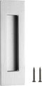 Ravinte 1 Pack Brushed Nickel Sliding Closet Door Handles, 7in Length Recessed Finger Pulls for Barn Door