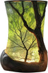 Forest Nature-Inspired Vintage Lantern 6.3'' Table Lamp for Bedrooms, Branches Night Light,