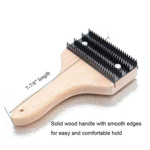 Buffing Rake for Removing Residual Compounds and Metal from Buffing Wheels