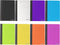 BAZIC Composition Book, 80 Sheet, 5" x 7" Poly Cover Notebook, Writing Journal Comp Lined Notebooks, Assorted Color,
