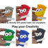 Nuanmu Mini Curbside Vehicle Garbage DIY Creative Sausage Mouth Miniature Novelty Toys Garbage Truck's Trash Can