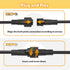 cshare 2 6.5 24 2 Size:8mm) Extension Cords for String Lights Inflatable Decorations, Pin FT AWG Outdoor Extension