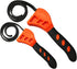 2Pcs Oil Filter Wrench Set, Car Repair Tools and Jar Openers for Mechanics and Plumbers (Orange)