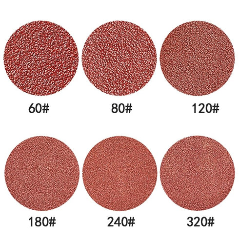 Hiqalty 100Pcs 2" inch (80) Sanding Disc Surface Conditioning Quick Change Disc,R-Type Sandpaper Grinding Pad Abrasive