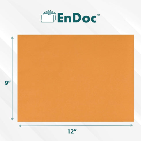 EnDoc 9x12 Clasp Envelopes – Brown Kraft Catalog Envelopes with Clasp Closure & Gummed Seal – 28lb Heavyweight Paper