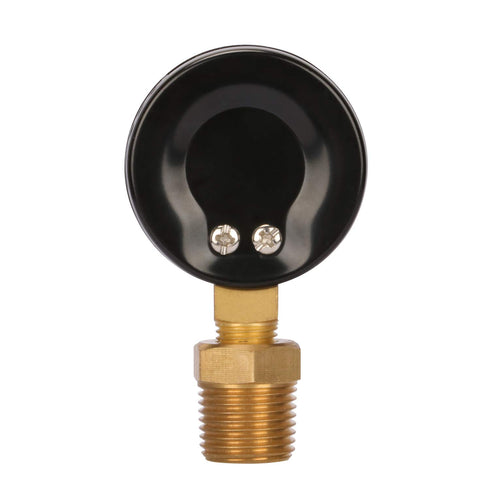 Measureman 2" Well Pump Pressure Gauge, 0-100psi/bar, 1/4" NPT Male with 1/2" NPT Adaptor