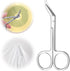 YBEATY 2 Pcs Ostomy Scissors Stainless Steel Curved Scissors Urothrostomy Surgical Nursing Bandage Supplies for Doctors
