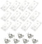 12Pcs Flat Mending Plates, 4" x 2" Flat Straight Brace Bracket, Heavy