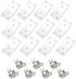 12Pcs Flat Mending Plates, 4" x 2" Flat Straight Brace Bracket, Heavy
