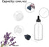 24 Pack 4oz Clear Glass Dropper Bottles, Eye Dropper Bottles with Glass Droppers for Essential Oils