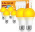 Neporal Amber Light Bulbs, 9W, 60W Equivalent, A19, Soft, Blue Light Blocking,
