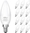 SHINESTAR 12-Pack Candelabra 40W Equivalent LED Light Bulbs, 2700K Warm White Ceiling