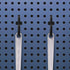 80pcs J-Shaped Pegboard Hooks for Garage Tool Storage Heavy Duty Black Plastic Peg Hooks for Peg Board Wall Hanging