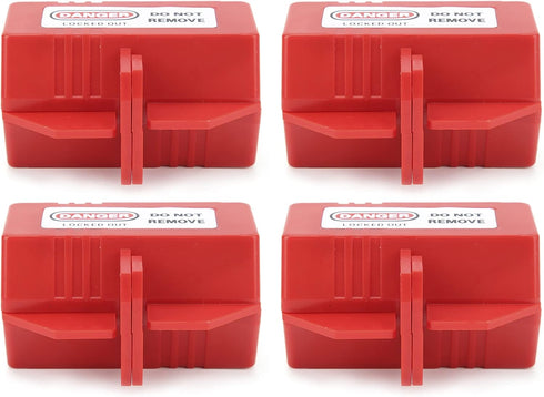 Lockout Plug Lock Tagout - Electrical Plug Lockout Tool for Air Conditioning and TV Power Rationing 110V 4PCS
