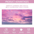 CASYUNE 6pcs 4 2 (Sunset Fluorescent Light Covers - Light Covers for Ceiling Lights Classroom Magnetic Light Filters