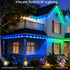 AurNyvaMay 24V 20 IP67 213 Permanent Outdoor Lights,Smart Outdoor Christmas Lights with IC+RGB LED, Waterproof Eaves
