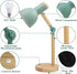 CWTRAY 3 Desk Lamp, LED Desk Lamps for Home Office, Eye-Caring Desk Light, Color Modes Reading Light, Wood Table Lamps