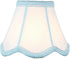 2.5x5x4 Down White Scallop Stretch Clip-on Candelabra Lampshade - Perfect for chandeliers, foyer lights, and wall