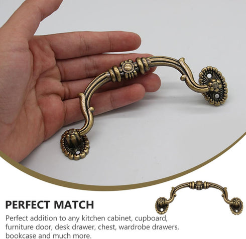 10pcs Cabilock European Style Plastic Cabinet Knobs and Drawer Pull Handles, No-Drill Installation, Suitable