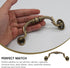 10pcs Cabilock European Style Plastic Cabinet Knobs and Drawer Pull Handles, No-Drill Installation, Suitable