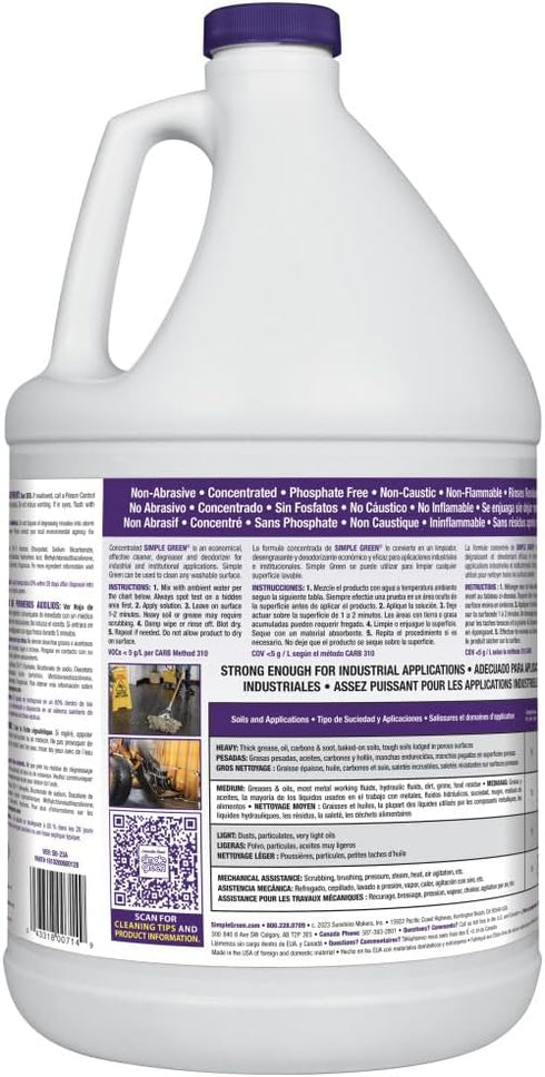 1 Simple Green Industrial Cleaner and Degreaser Gal. MPF Micro-Particulate Fractionalization Lavender Scent