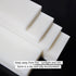 HDPE Block White PE Polyethylene Rectangular Solid Plastic Tapping Block for DIY Projects (3/4"x 17" x 3")